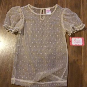 Ricrac & Rufflea sheer layering top